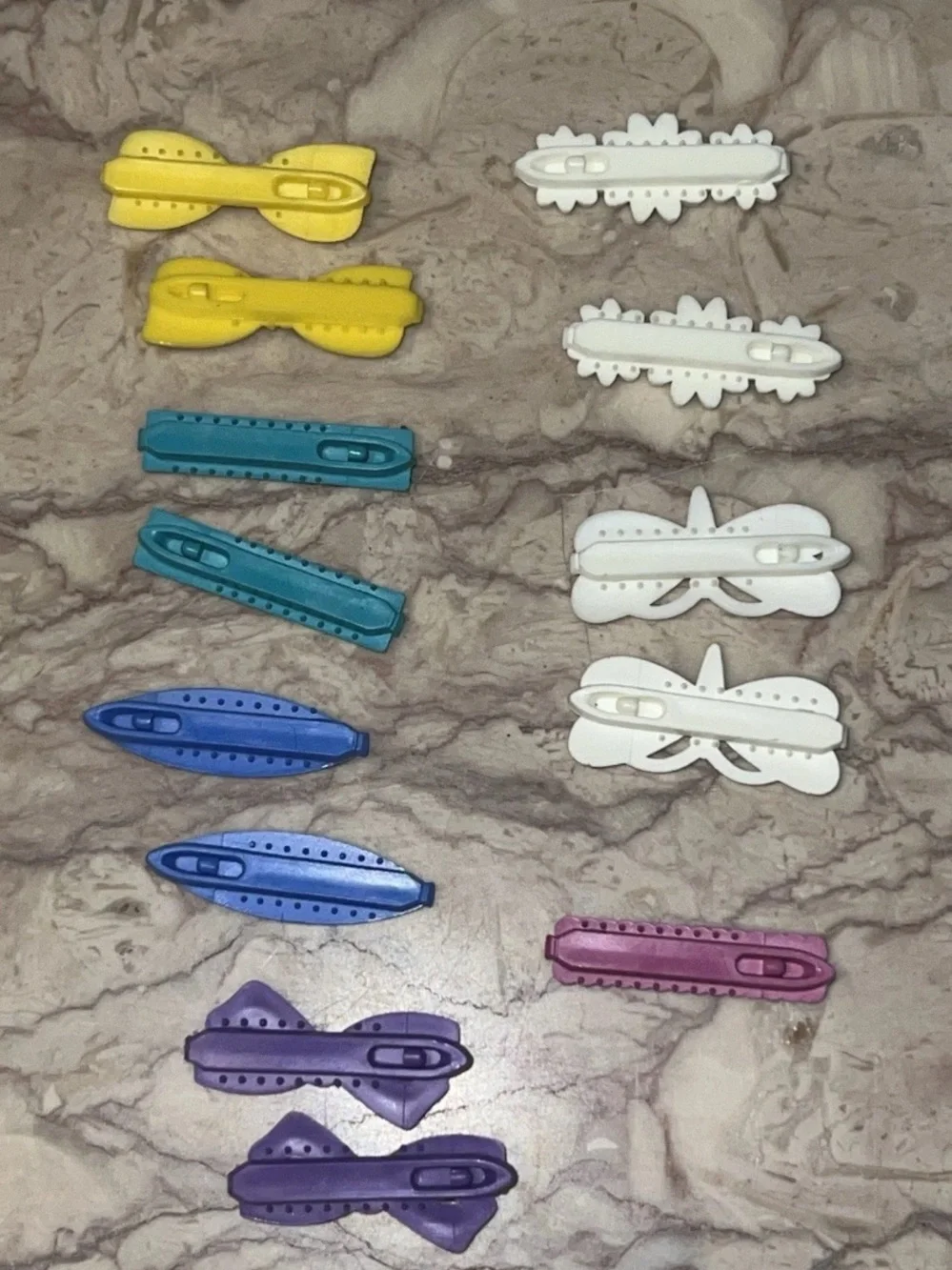 Vintage Lot Goody Barrette Clips 80s 90s Plastic Butterfly’s Ribbon Bow Daisy